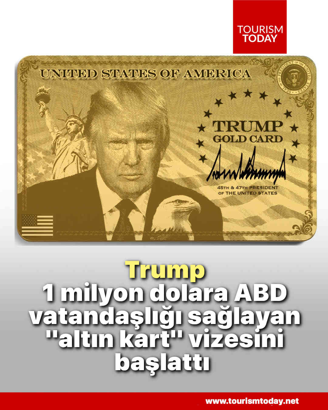 Trump, 1 milyon dolara ABD vatandaşlığı sağlayan "altın kart" vizesini başlattı 