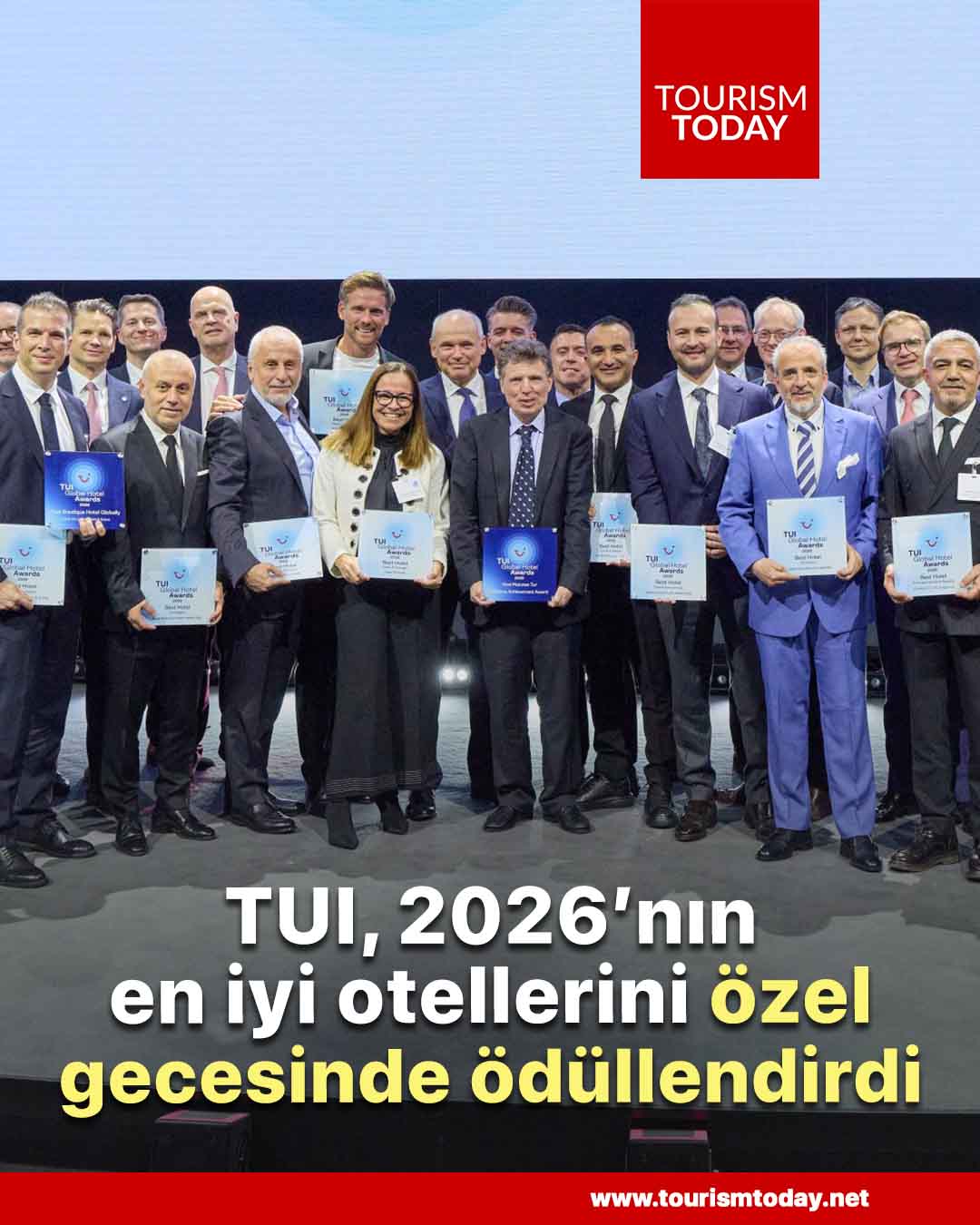 TUI, 2026’nin en iyi otellerini özel gecesinde ödüllendirdi