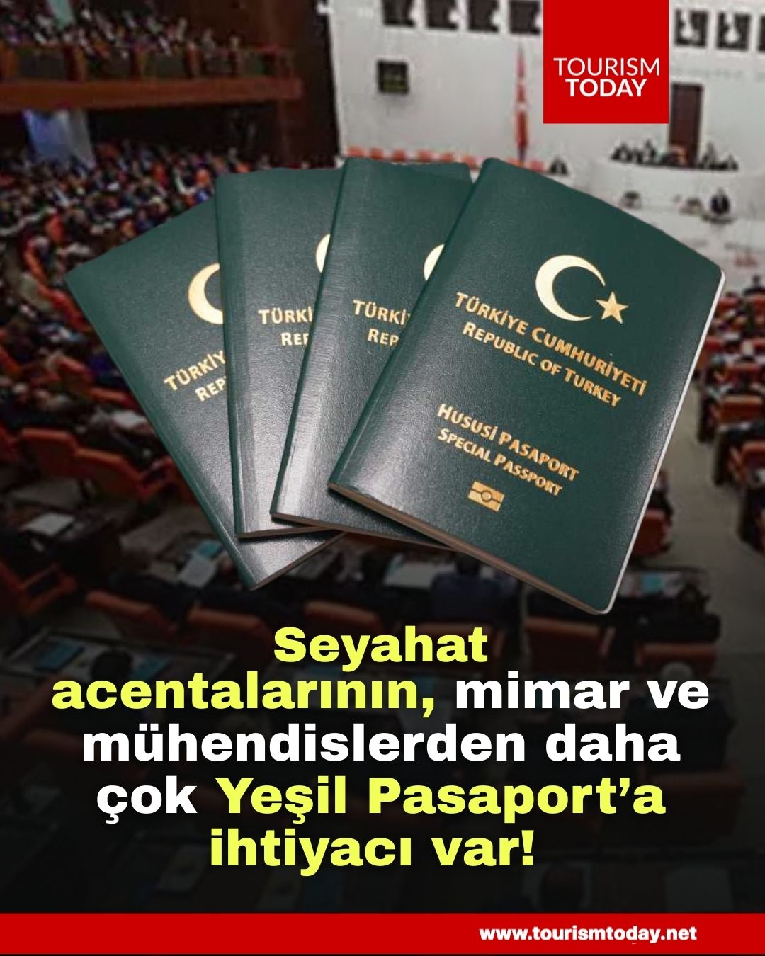 Seyahat acentalarının, mimar ve mühendislerden daha çok Yeşil Pasaport’a ihtiyacı var! 