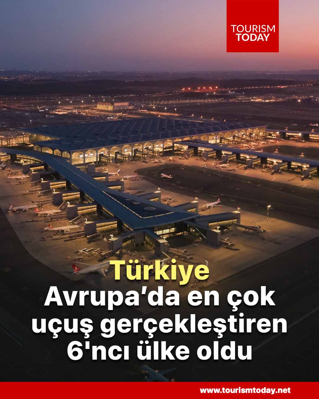 Türkiye, Avrupa’da en çok uçuş gerçekleştiren 6'ncı ülke oldu