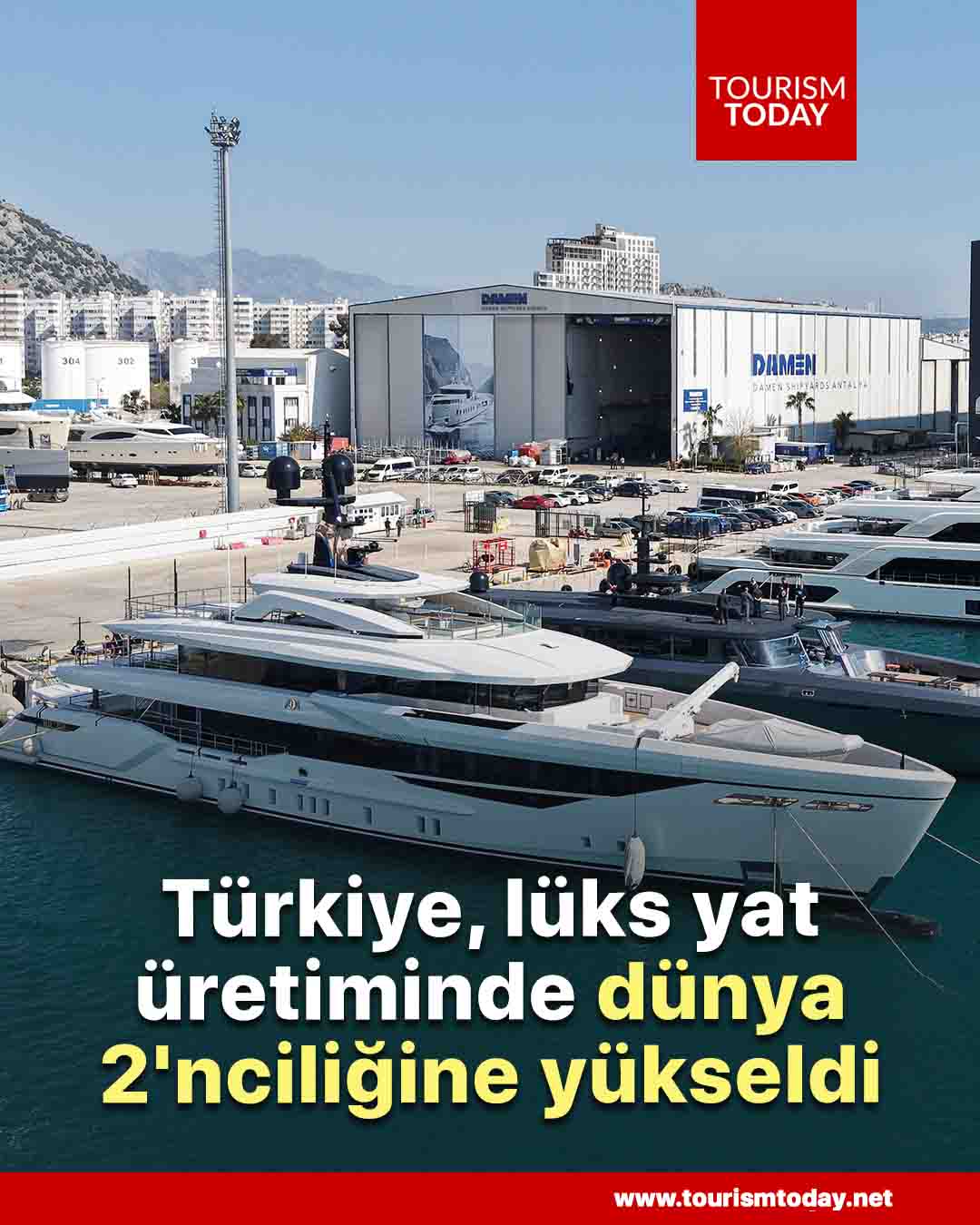 Türkiye, lüks yat üretiminde dünya 2'nciliğine yükseldi