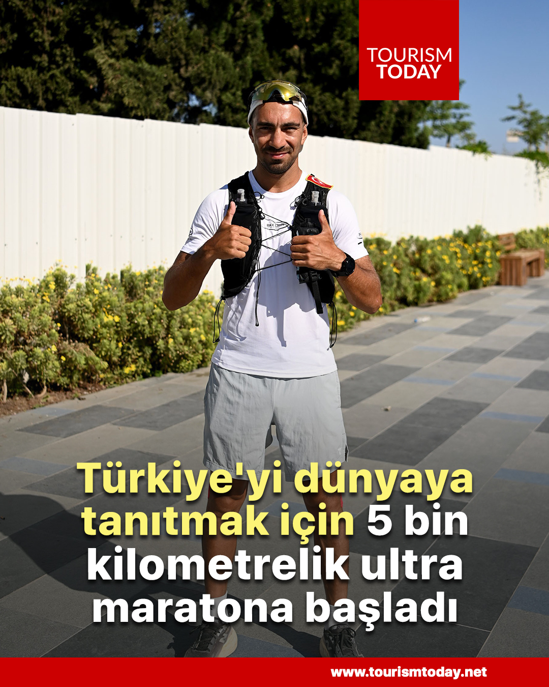 Türkiye'yi dünyaya tanıtmak için 5 bin kilometrelik ultra maratona başladı