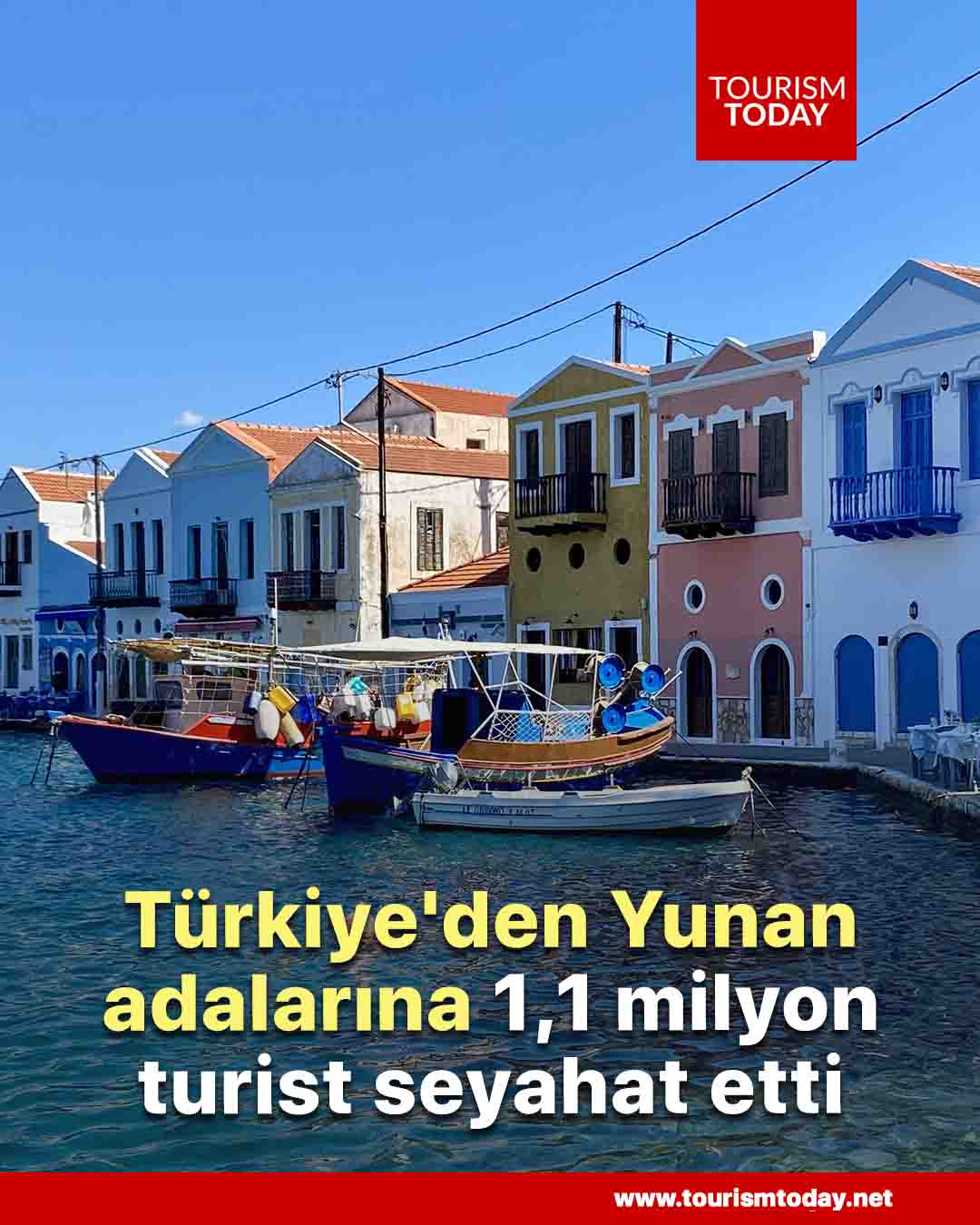 Türkiye'den Yunan adalarına 1,1 milyon turist seyahat etti
