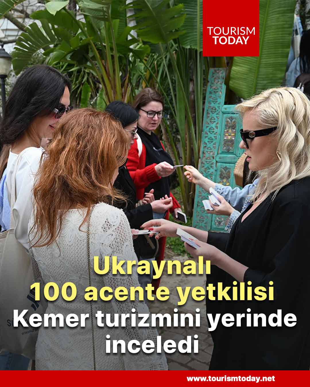Ukraynalı 100 acente yetkilisi, Kemer turizmini yerinde inceledi