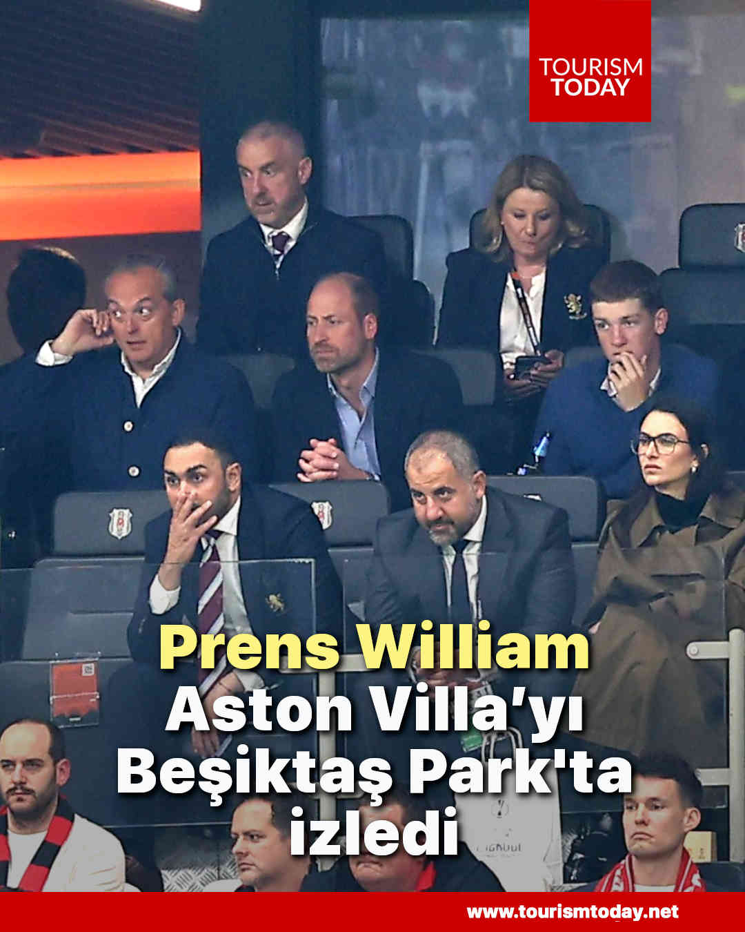 Galler Prensi William, Aston Villa’yı Beşiktaş Park'ta izledi