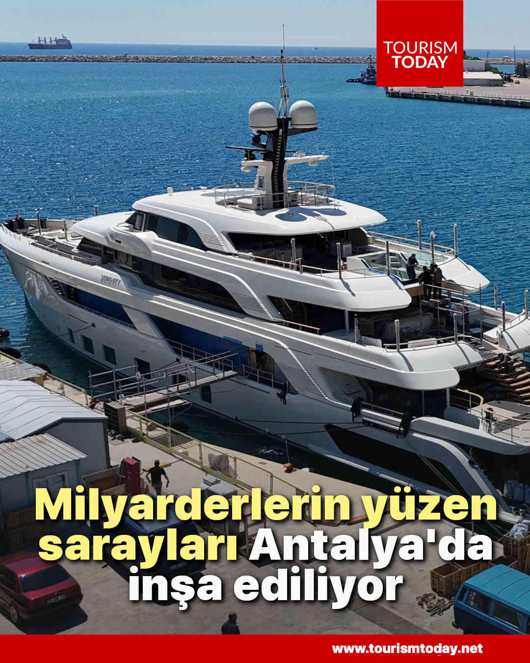Milyarderlerin yüzen sarayları Antalya'da inşa ediliyor 